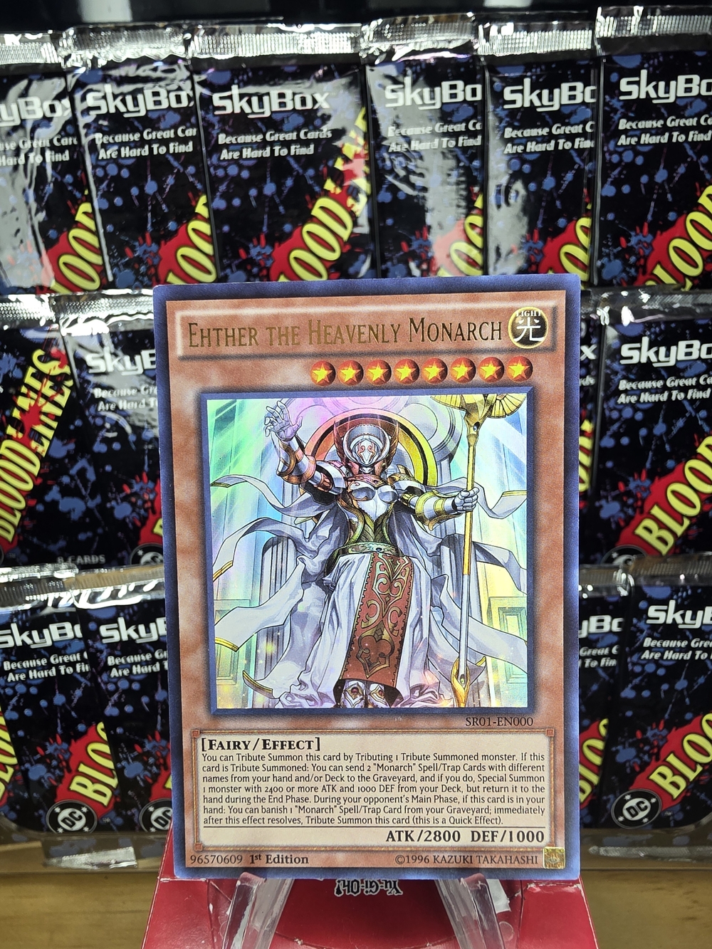 1st Edition Ultra Rare Yu-Gi-Oh! Ether the Heavenly Monarch